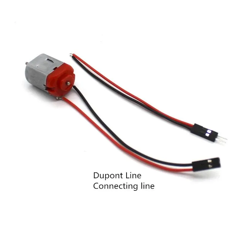 5pcs 130 DC Motor JST DuPont Crocodile Clip Connect High Speed 3V 16500rpm Electric Micro Moter DIY Toy Cars Fan Engine