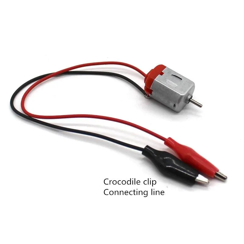5pcs 130 DC Motor JST DuPont Crocodile Clip Connect High Speed 3V 16500rpm Electric Micro Moter DIY Toy Cars Fan Engine
