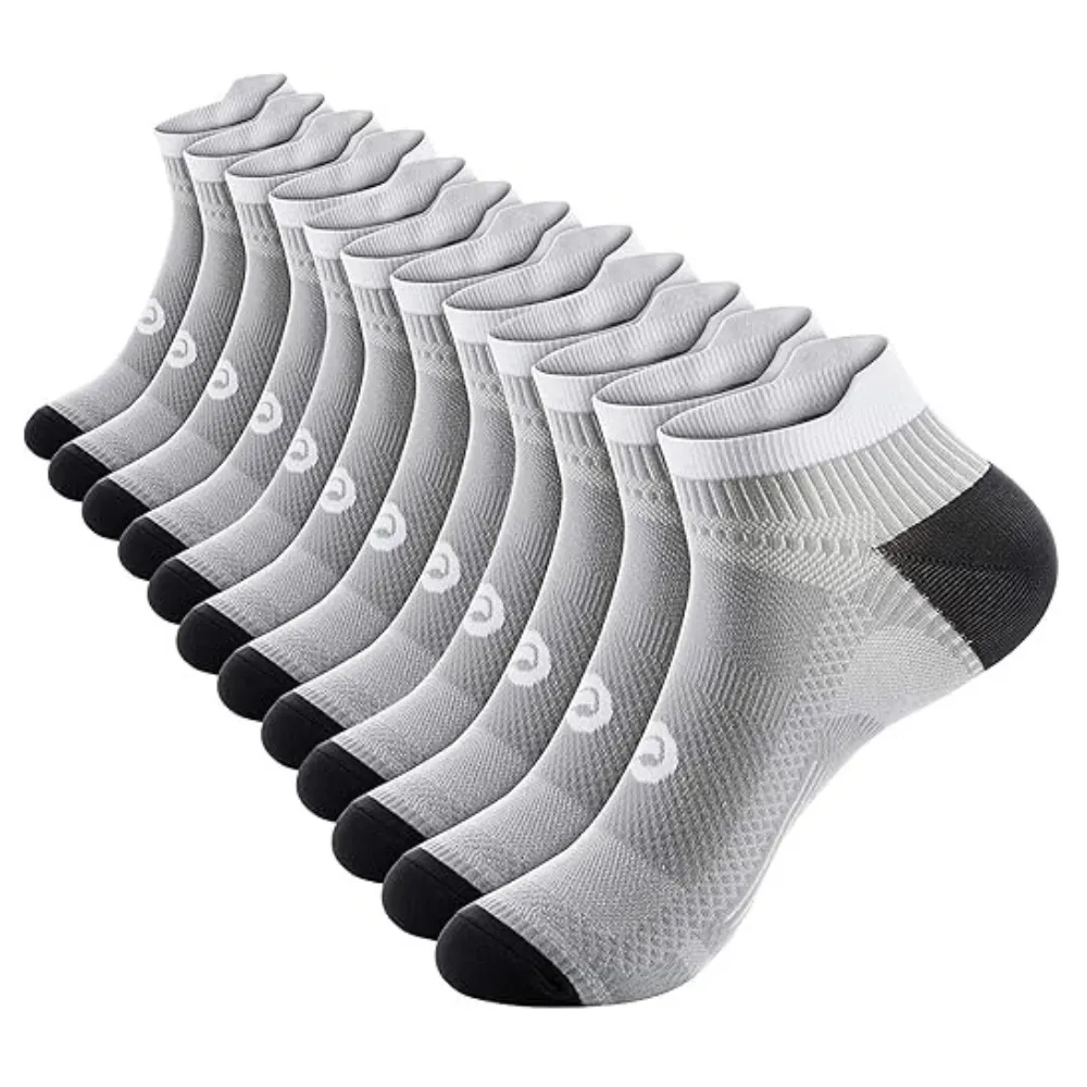 6 Pair Orthopedic Running Socks – Support & Comfort