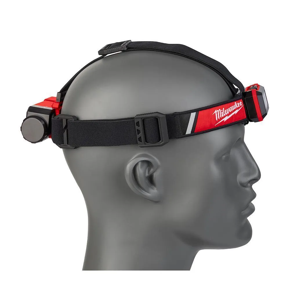 600 Lumens LED USB Rechargeable Low-Profile Hard Hat Headlamp w/BOLT White Type 1 Class C Front Brim Vented Hard Hat