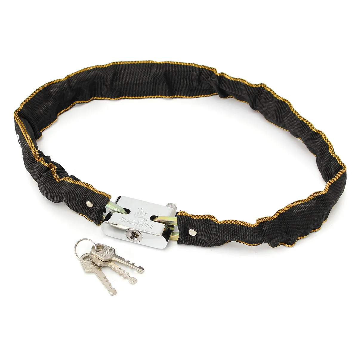 65Cm Chain Coil Pad Lock Security Iron for Heavy Duty for Motorbike Scooter Bike Guard