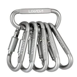 6Pcs Carabiner D-Rings