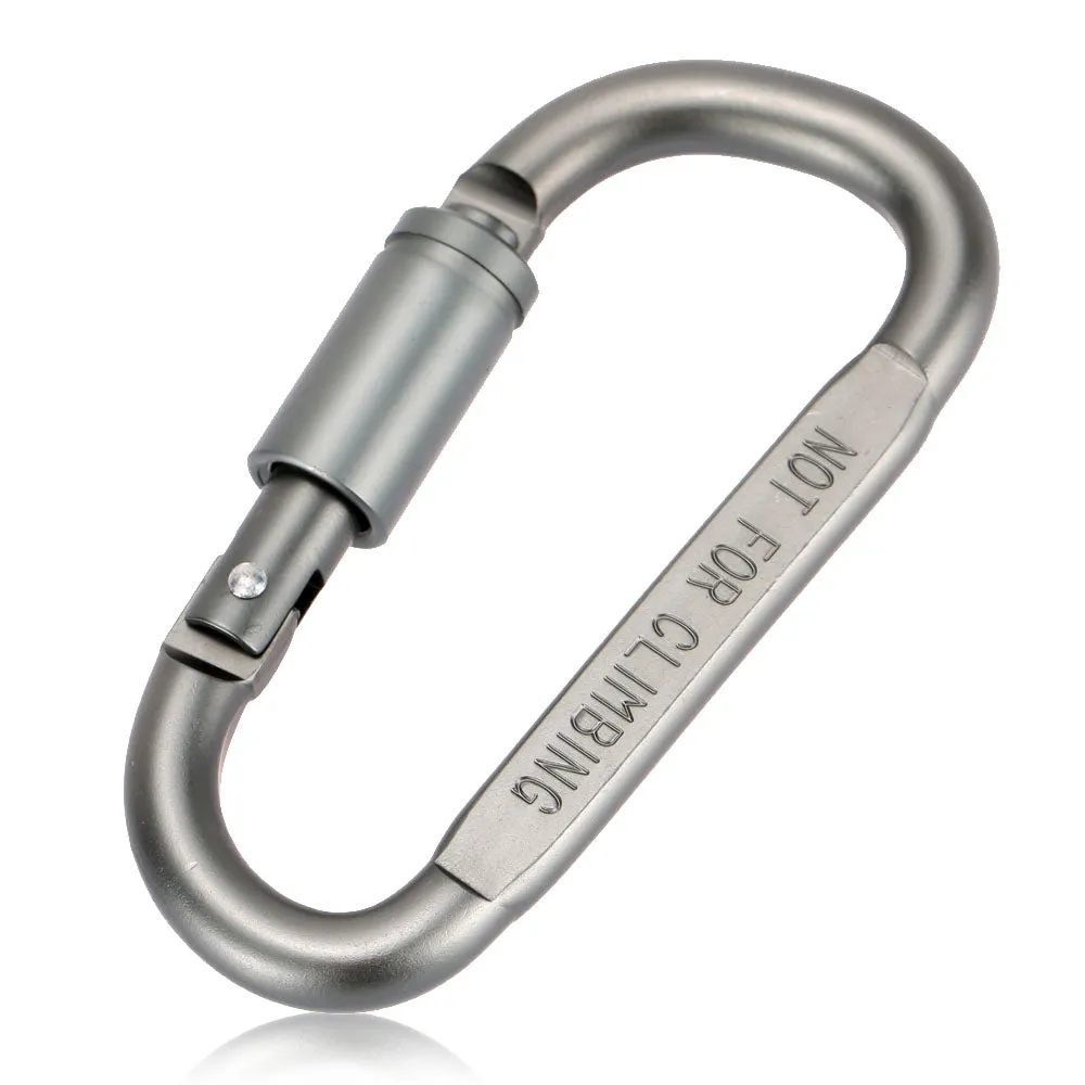 6Pcs Carabiner D-Rings
