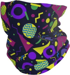 80s Style Geometric Neck Gaiter Elastic Balaclavas Face Mask Multi-Function Tube Bandana For Men Women Pattern-119