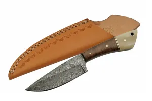 8" Real Damascus Steel Handmade Skinning Knife