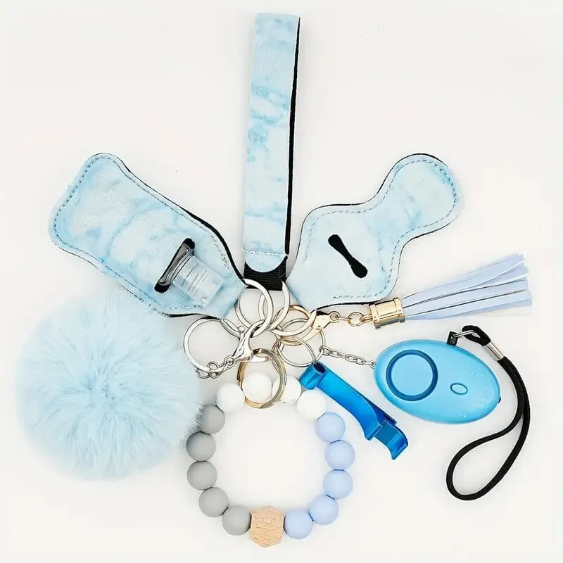 9-Piece: Protection Safety Keychain Set