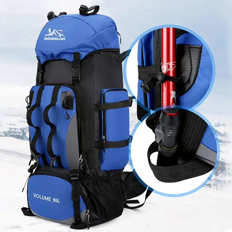 90L Waterproof Hiking Backpack – Durable Trekking Rucksack for Men & Women – Perfect for Outdoor Adventures