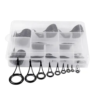 90pcs Portable Fishing Rod Repair Kit Fishing Rod Guides Rings Tips Fishing Accessories For Outdoor Fishing Tools