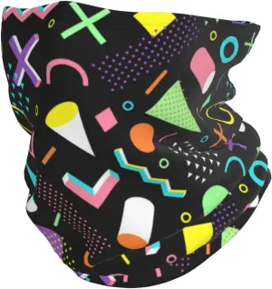 90s Geometric Style Neck Gaiter Elastic Balaclavas Face Mask Multi-Function Tube Bandana For Men Women Pattern-69