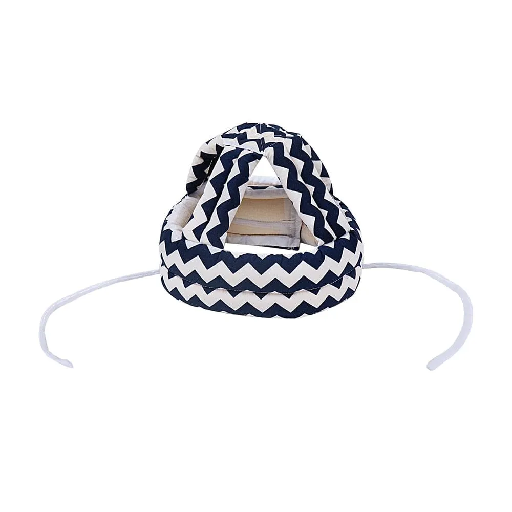 Abstract Blue Cushioned Safety Helmet