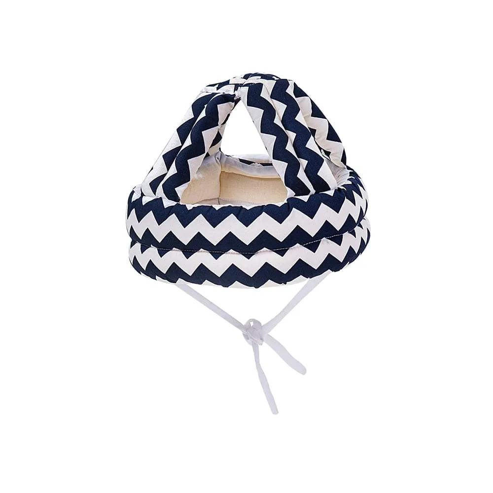 Abstract Blue Cushioned Safety Helmet