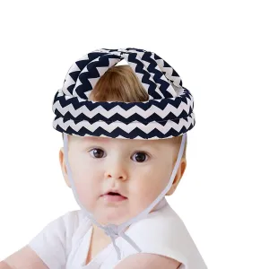 Abstract Blue Cushioned Safety Helmet