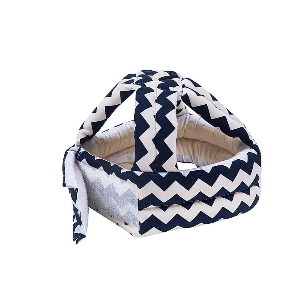 Abstract Blue Cushioned Safety Helmet