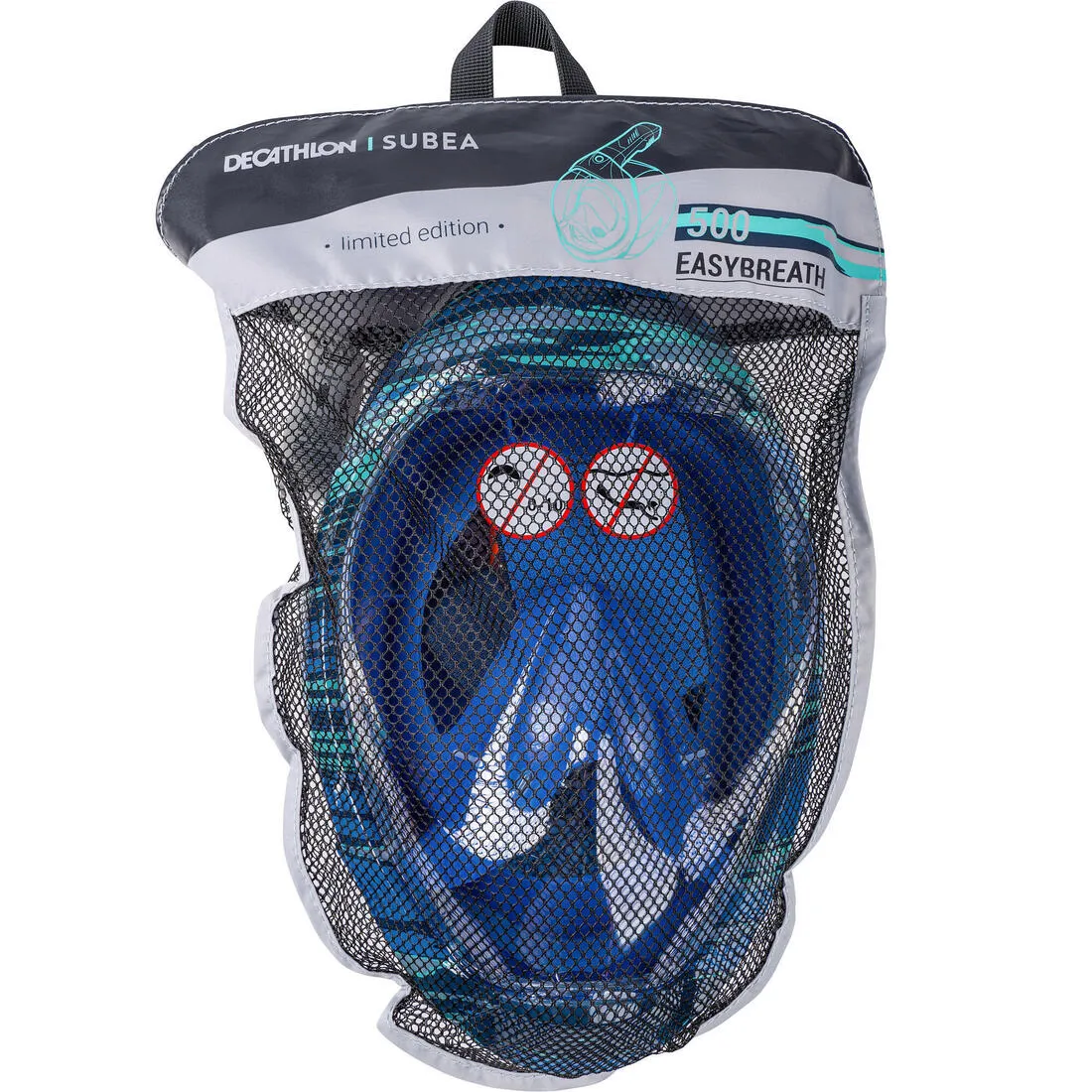 Adult’s Easybreath Surface Mask - 500 Coral with bag