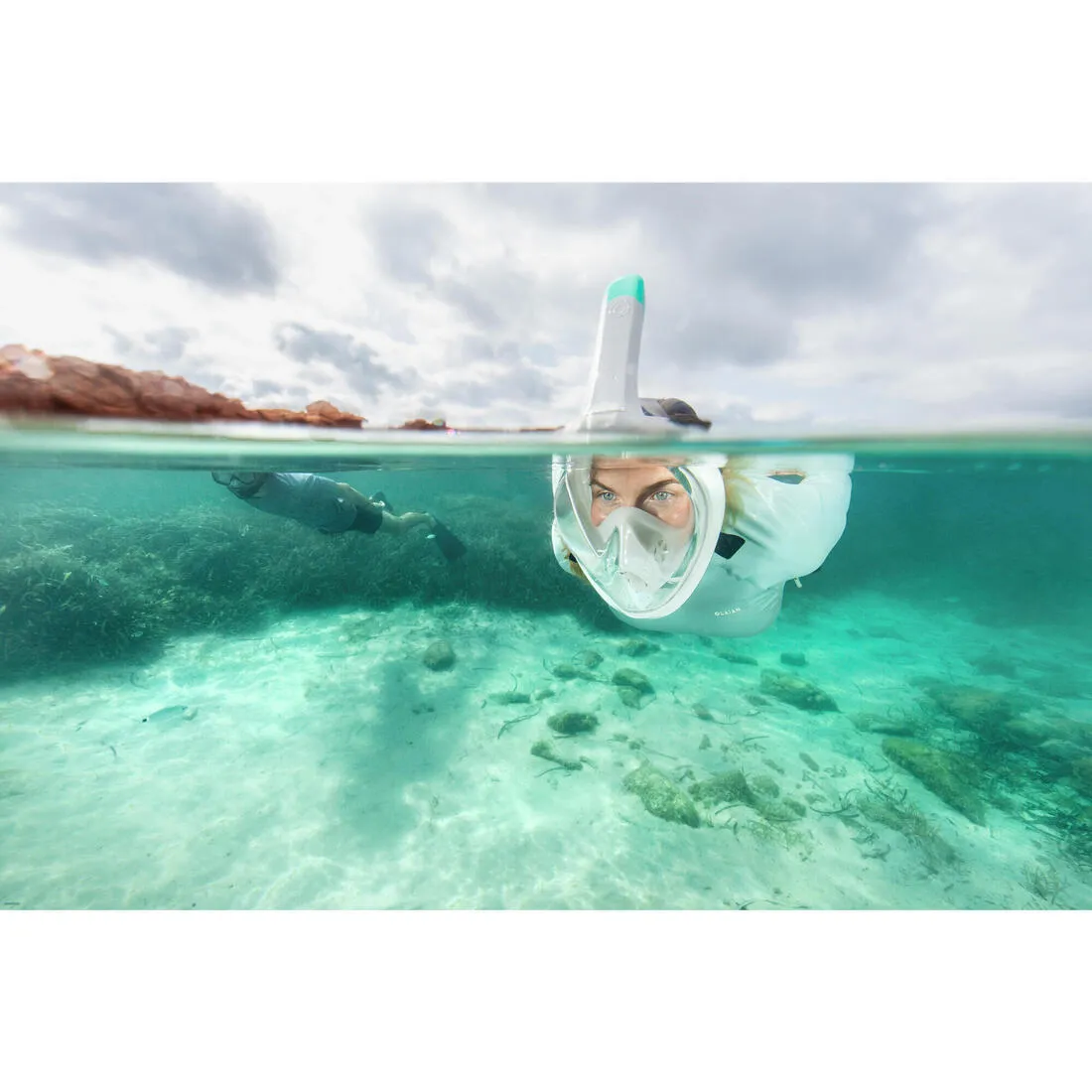 Adult’s Easybreath Surface Mask - 500 Coral with bag