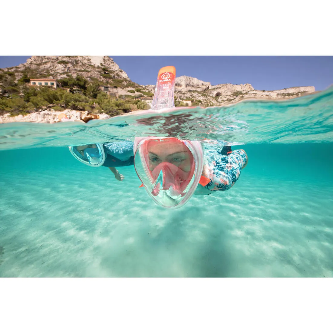 Adult’s Easybreath Surface Mask - 500 Coral with bag