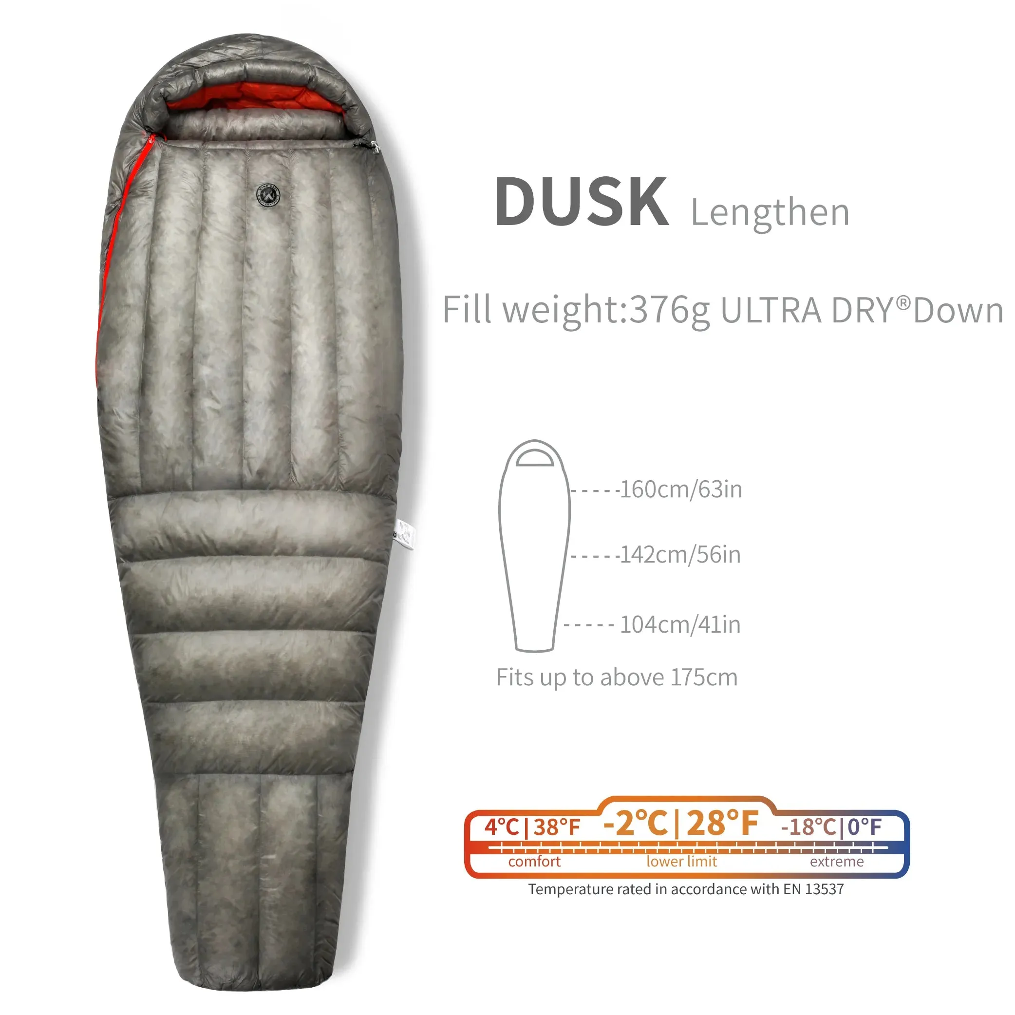 AEGISMAX Wind Hard Dusk Upgrade 7D Nylon DWR 800FP Ultra Dry Down Pro Ultralight Sleeping Bag