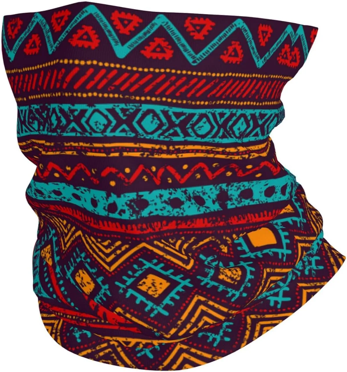 African Tribal Style Tube Neck Gaiter Scarf Face Mask Multifunction Bandana Balaclava Gaiter Face Cover Headwear For Men Women