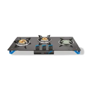 Air Oro 3 Burner Gas Stove - With Active Ceramic Burner