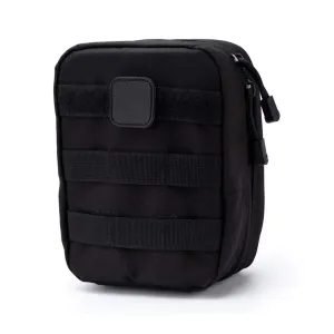 Alomejor First Aid Medical Bag Empty First Aid Pouch Mini Portable Medical Backpack for Travel Camping Cycling Travel Emergency Black