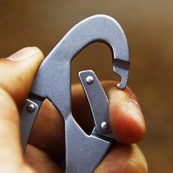 Aluminum Alloy Key Chain Ring Hook Holder Outdoor Calabash Keychain Camping