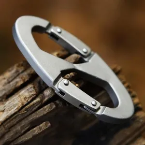 Aluminum Alloy Key Chain Ring Hook Holder Outdoor Calabash Keychain Camping
