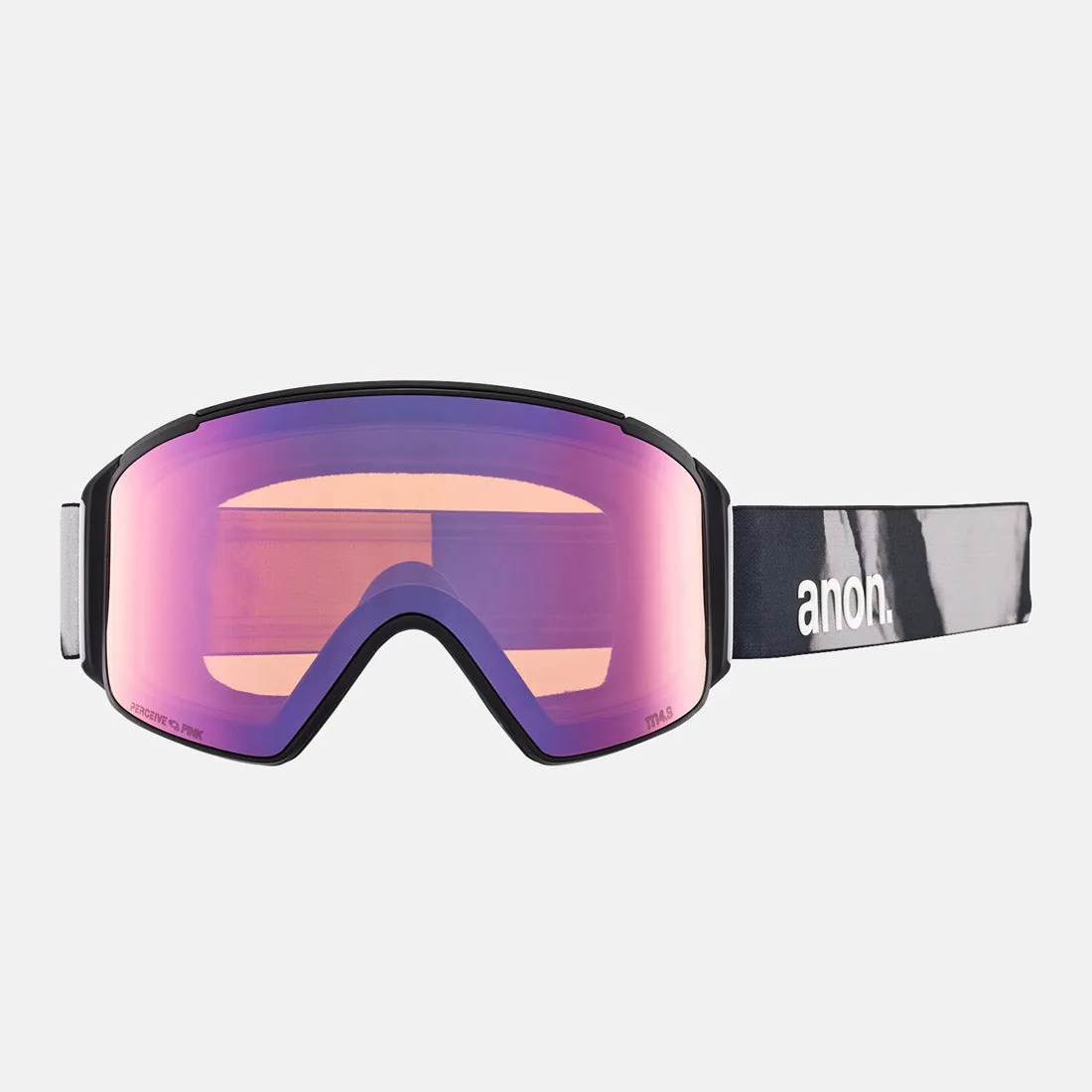 ANON M4S Cylindrical Low Bridge Fit Goggle   MFI Facemask 2025 - Family Tree/Perceive Variable Blue