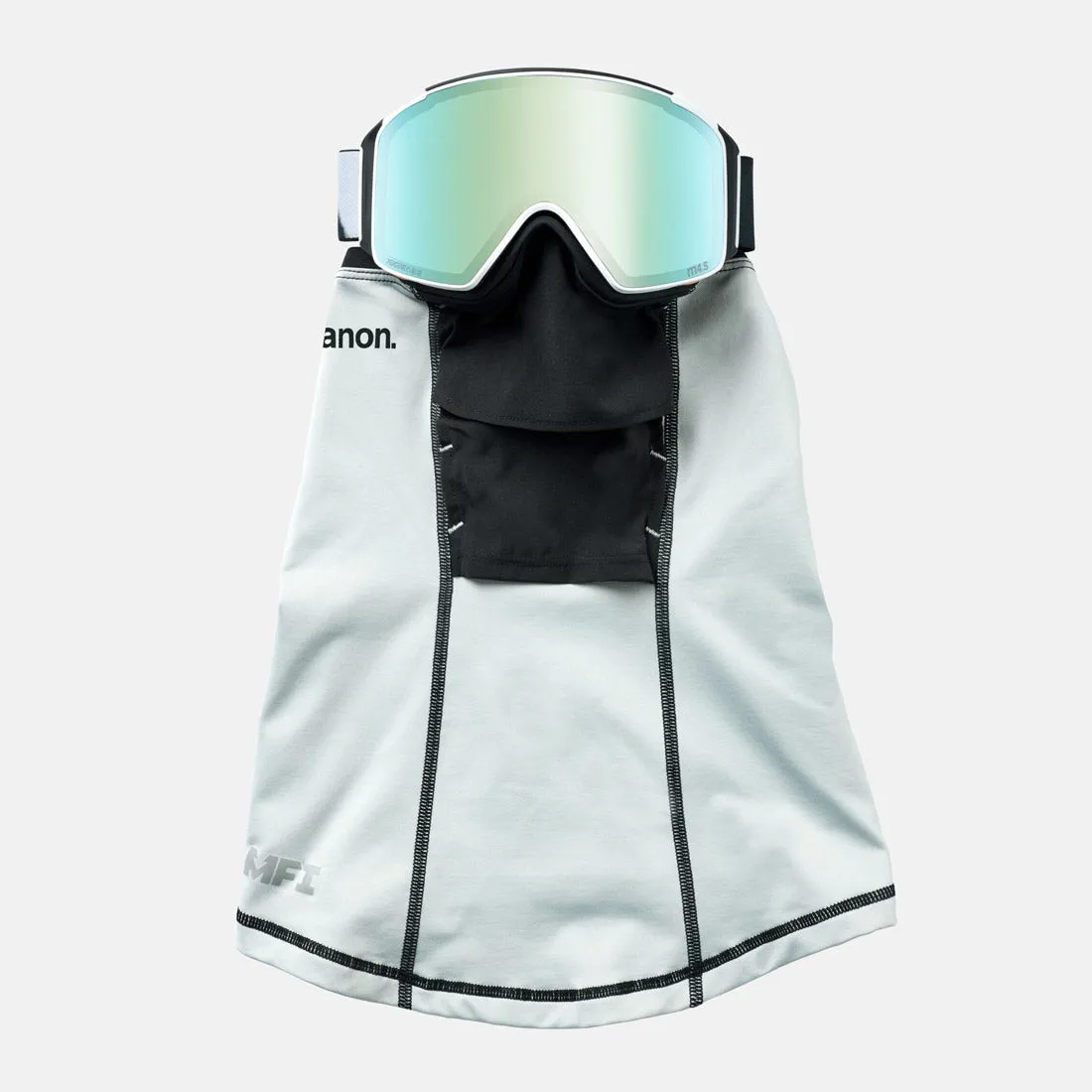 ANON M4S Cylindrical Low Bridge Fit Goggle   MFI Facemask 2025 - Family Tree/Perceive Variable Blue