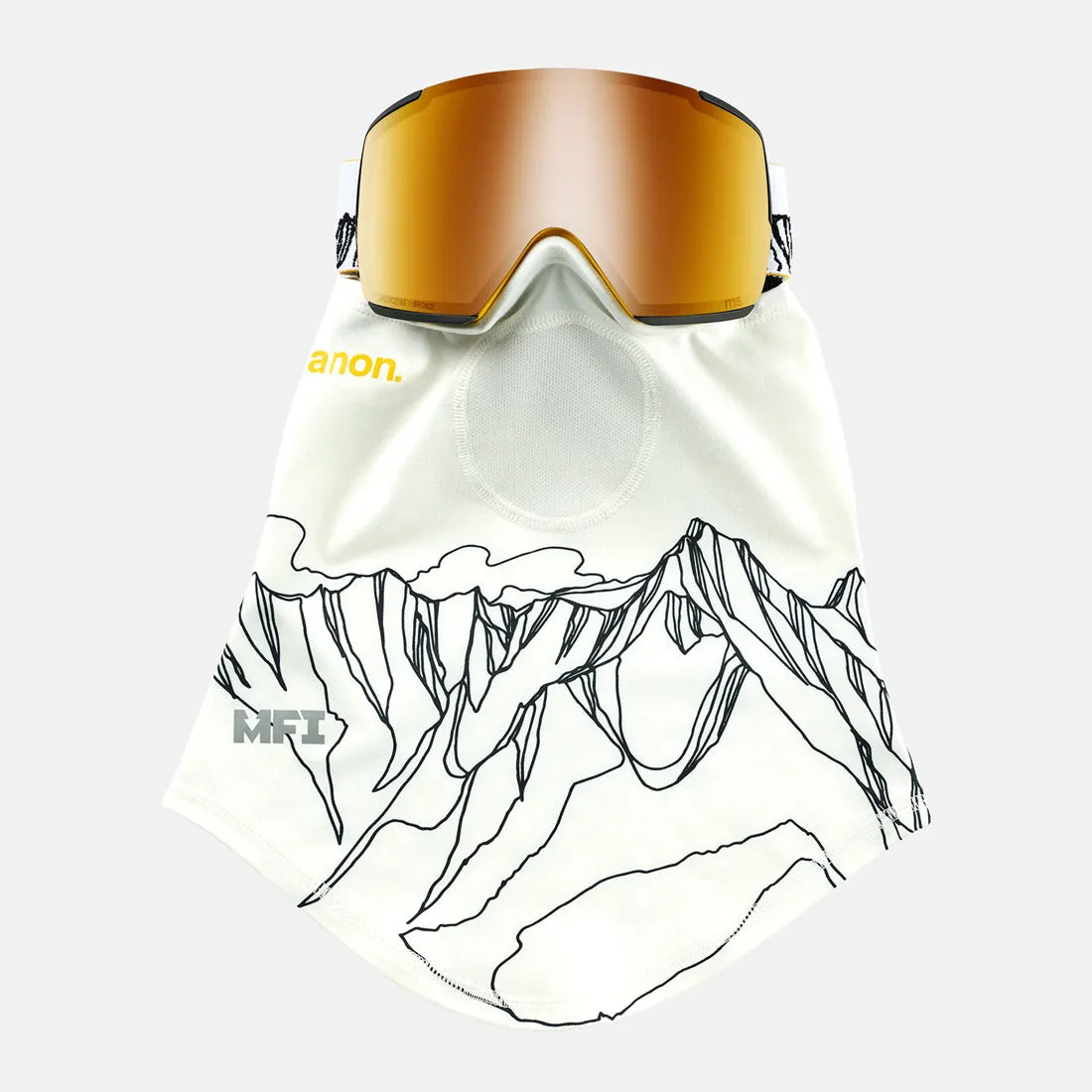 ANON M5 Goggle   MFI Facemask 2025 - Jumbo/Perceive Sunny Bronze