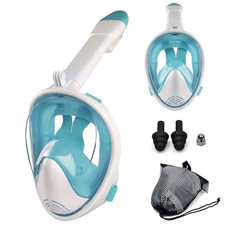 Anti Fog Full Face Safe Snorkeling Respiratory Masks for Adult Kids as a Swimming Equipment