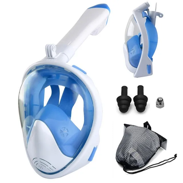 Anti Fog Full Face Safe Snorkeling Respiratory Masks for Adult Kids as a Swimming Equipment