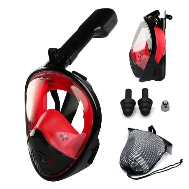 Anti Fog Full Face Safe Snorkeling Respiratory Masks for Adult Kids as a Swimming Equipment