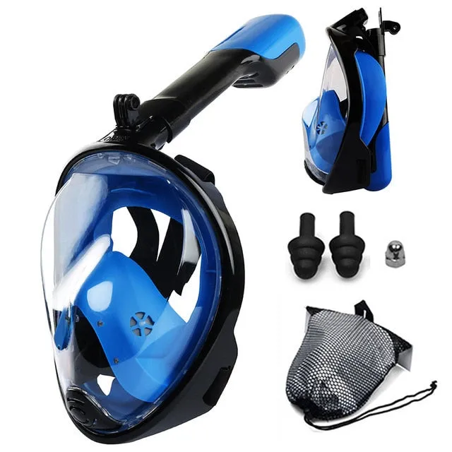 Anti Fog Full Face Safe Snorkeling Respiratory Masks for Adult Kids as a Swimming Equipment