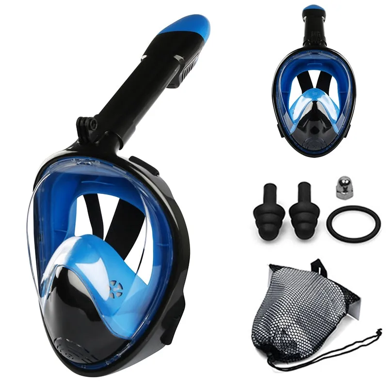 Anti Fog Full Face Safe Snorkeling Respiratory Masks for Adult Kids as a Swimming Equipment