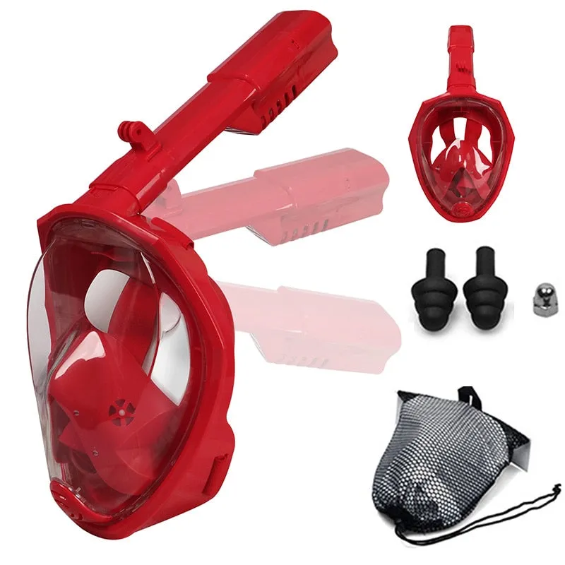 Anti Fog Full Face Safe Snorkeling Respiratory Masks for Adult Kids as a Swimming Equipment