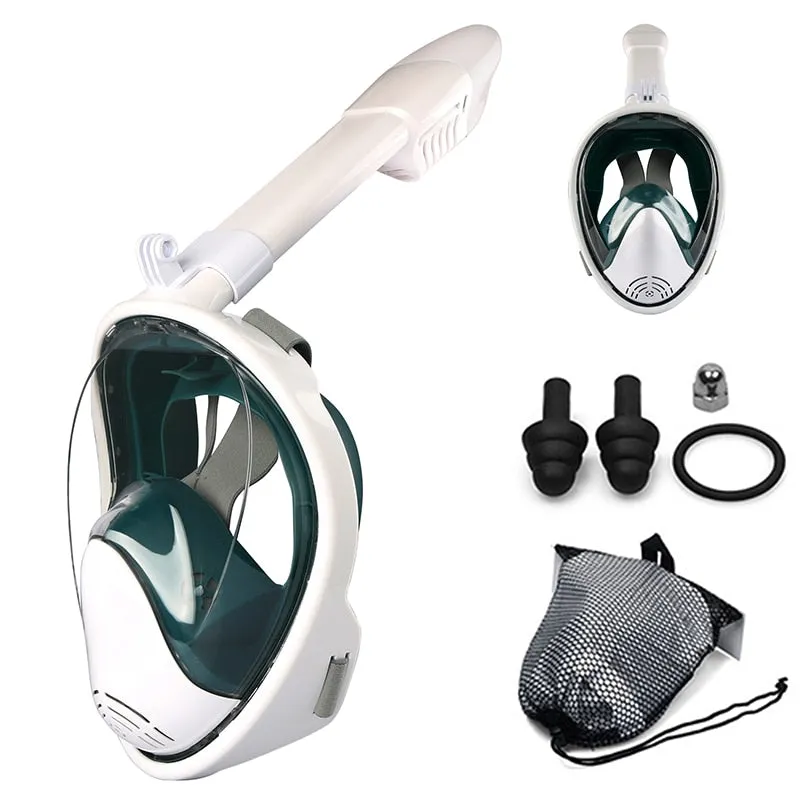 Anti Fog Full Face Safe Snorkeling Respiratory Masks for Adult Kids as a Swimming Equipment