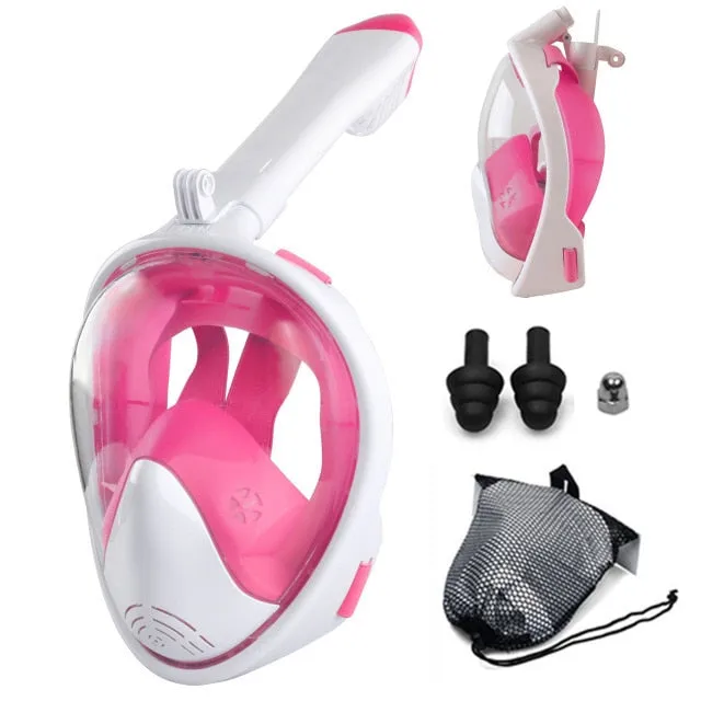 Anti Fog Full Face Safe Snorkeling Respiratory Masks for Adult Kids as a Swimming Equipment