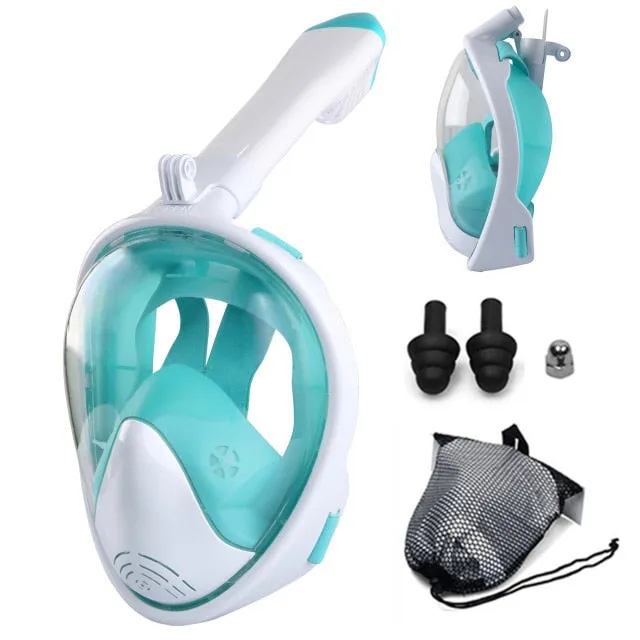 Anti Fog Full Face Safe Snorkeling Respiratory Masks for Adult Kids as a Swimming Equipment