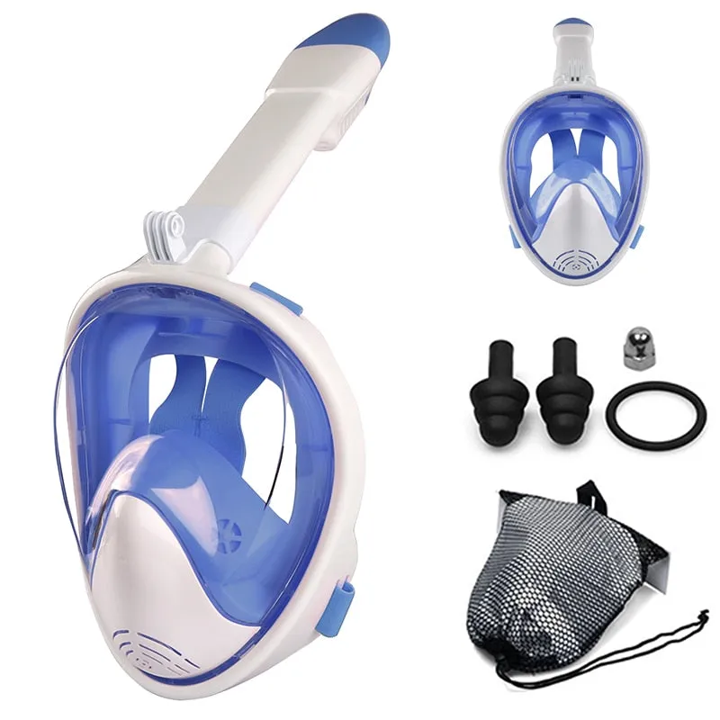 Anti Fog Full Face Safe Snorkeling Respiratory Masks for Adult Kids as a Swimming Equipment