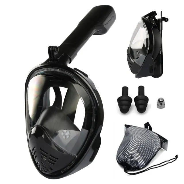 Anti Fog Full Face Safe Snorkeling Respiratory Masks for Adult Kids as a Swimming Equipment