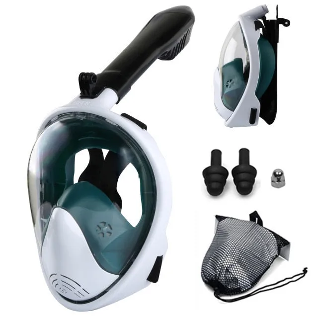 Anti Fog Full Face Safe Snorkeling Respiratory Masks for Adult Kids as a Swimming Equipment