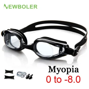 Anti-fog UV Swimming Goggles with Silicone Diopters for Men & Women