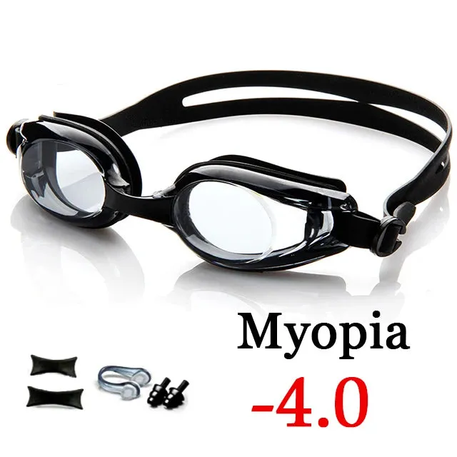 Anti-fog UV Swimming Goggles with Silicone Diopters for Men & Women