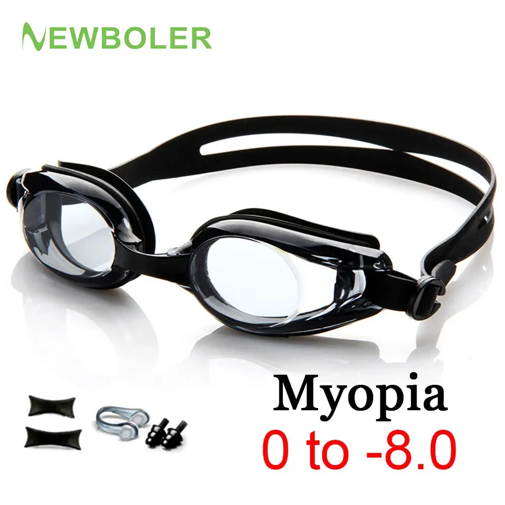 Anti-fog UV Swimming Goggles with Silicone Diopters for Men & Women