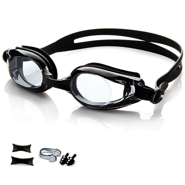 Anti-fog UV Swimming Goggles with Silicone Diopters for Men & Women