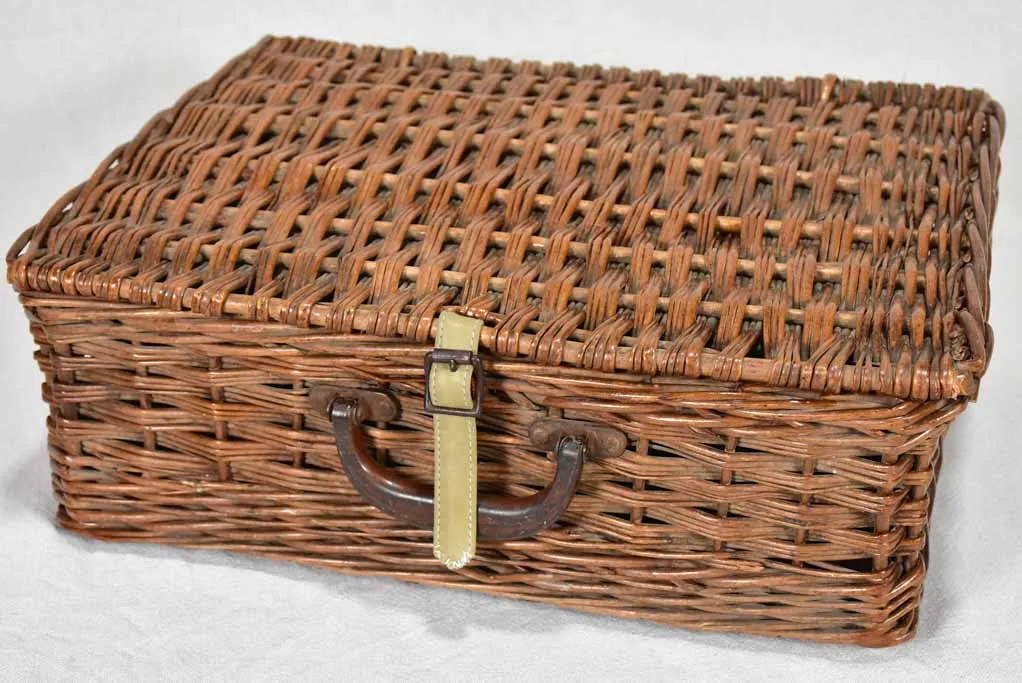 Antique English picnic basket