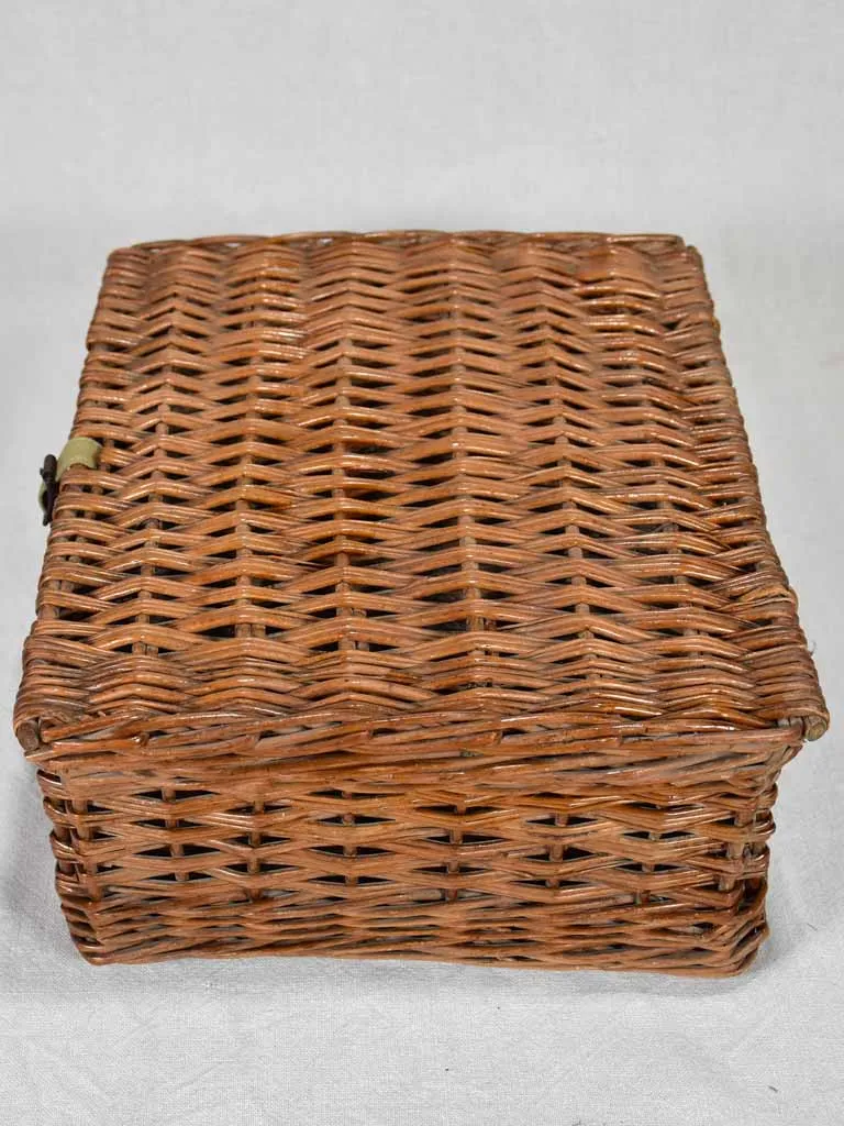 Antique English picnic basket