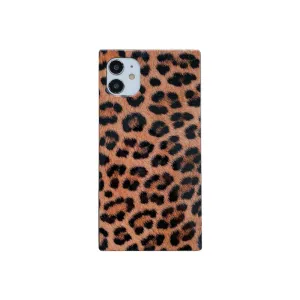 Anymob iPhone Case Leopard Fashion Animal Pattern Suqare Pattern Cover