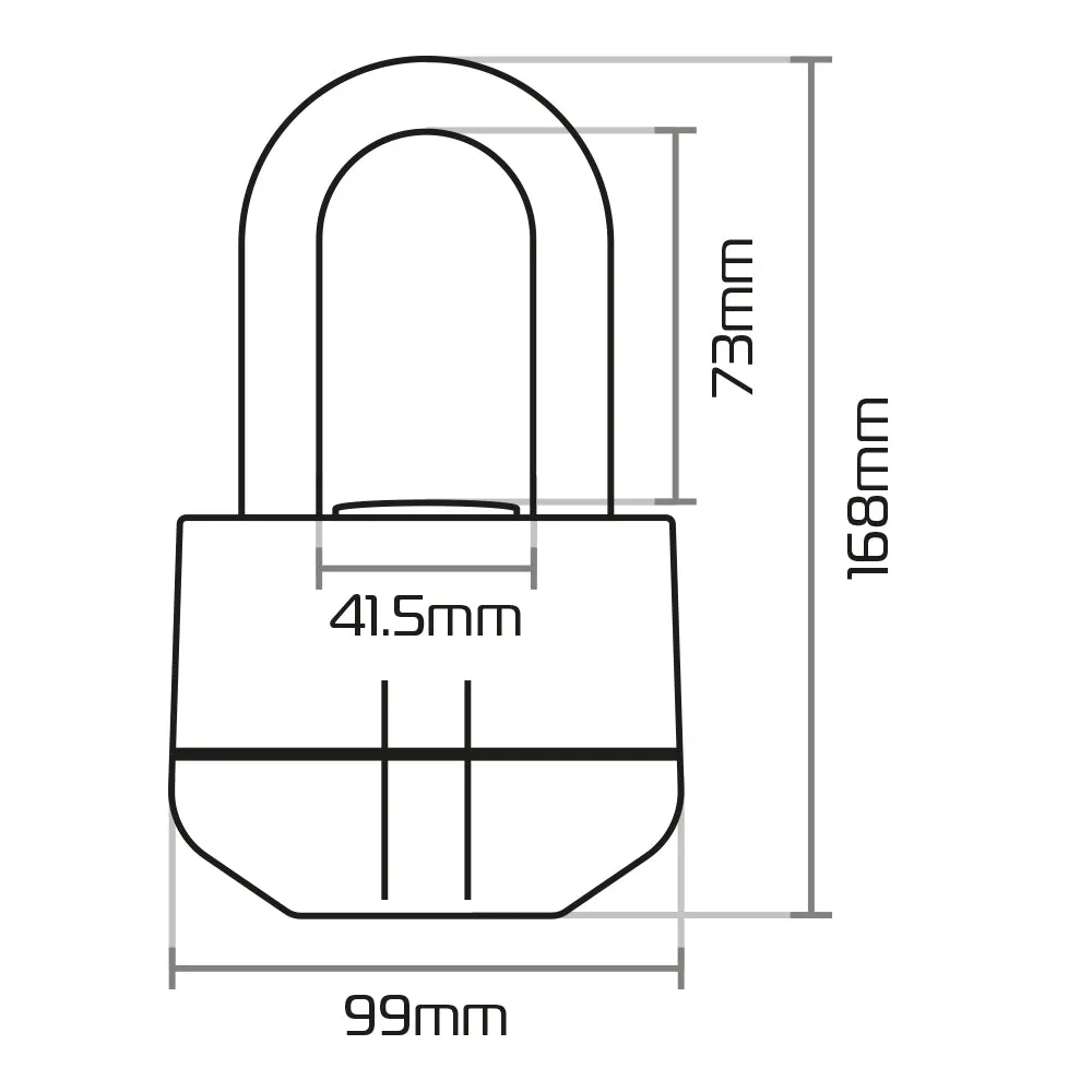 Aprilia Dorsoduro 1200 Oxford Boss LK484 Alarm 16mm Padlock Motorcycle Disc Lock 100db Black