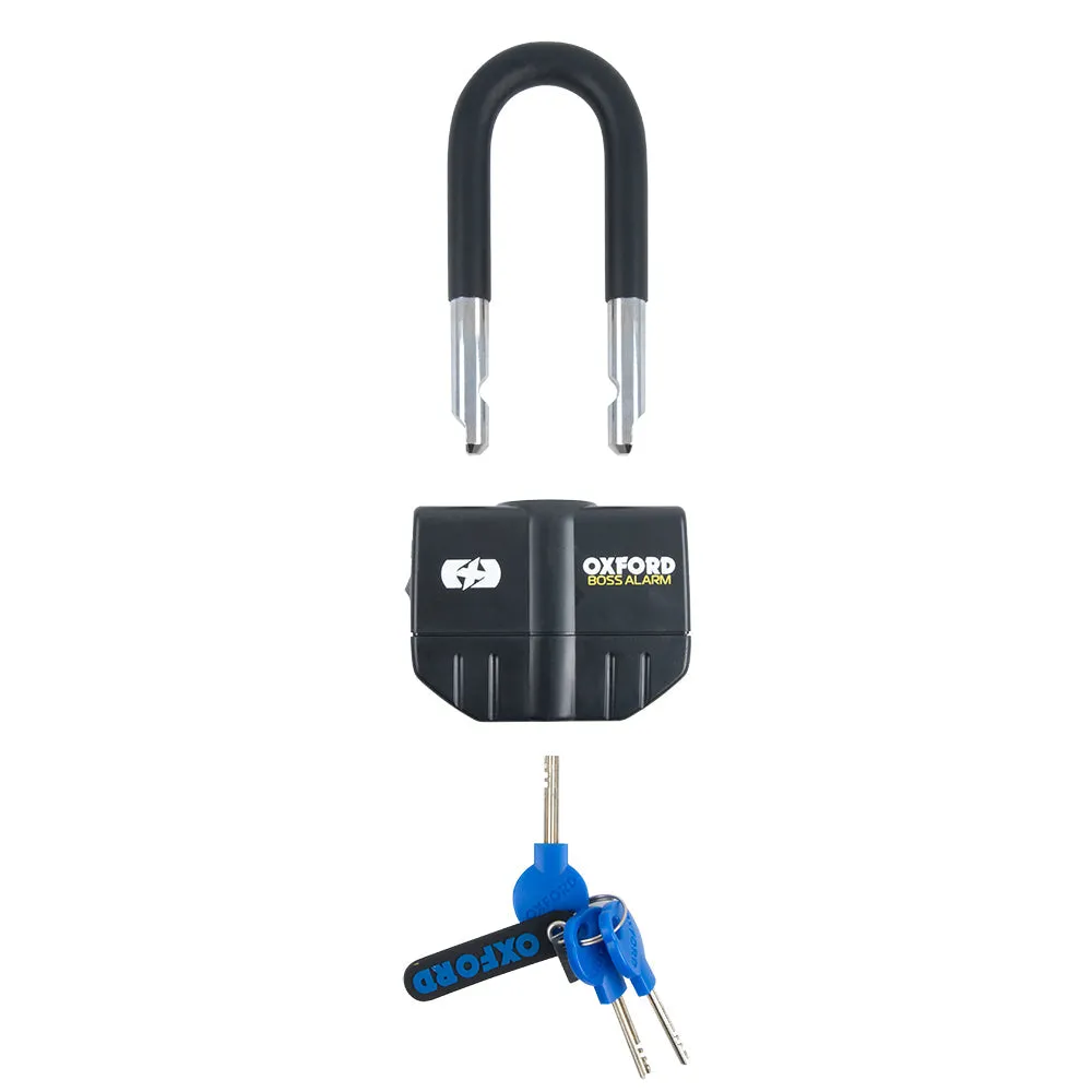 Aprilia Mojito Oxford Boss LK484 Alarm 16mm Padlock Motorcycle Disc Lock 100db Black